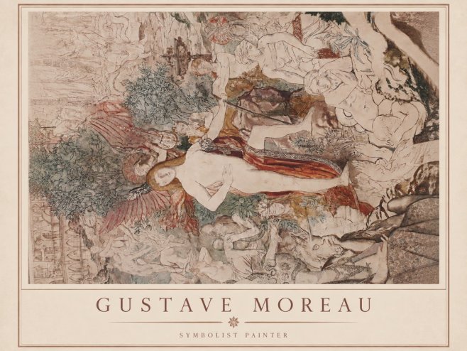 Gustave Moreau Adam and Eve No2 - Plakat