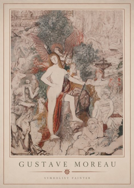 Gustave Moreau Adam and Eve No4 - Plakat