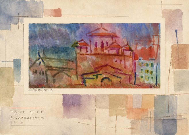 Paul Klee Friedhofsbau No3 - Plakat