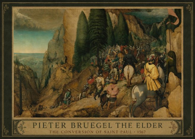 Pieter Bruegel The Conversion of Saint Paul I No1 - Plakat
