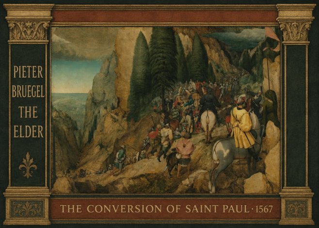Pieter Bruegel The Conversion of Saint Paul I No4 - Plakat