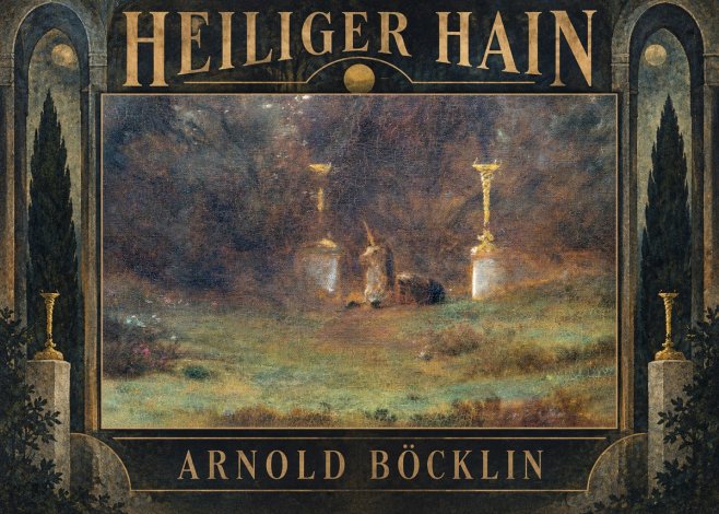 Arnold Böcklin Heiliger Hain No5 - Plakat