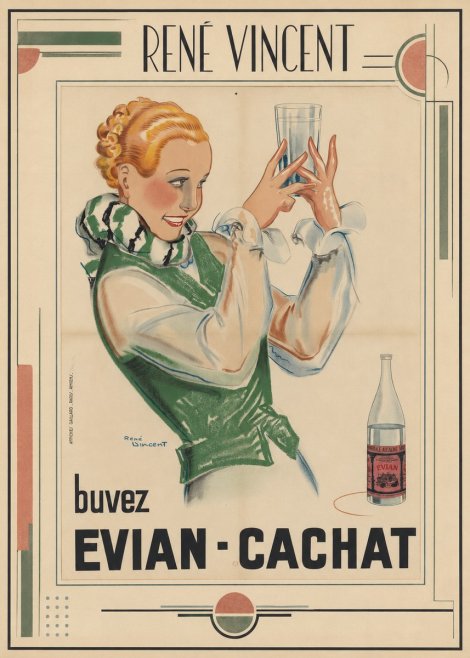 René Vincent Evian - Cachat No1 - Plakat