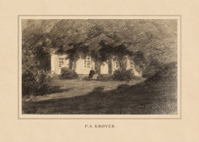 P.S. Krøyer Fra Krøyers Hus Og Have I Skagen No4 - Plakat