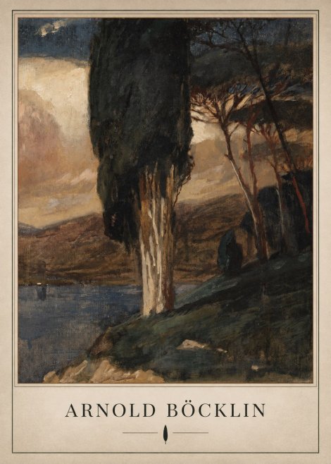 Arnold Böcklin Villa by the Sea II No3 - Plakat
