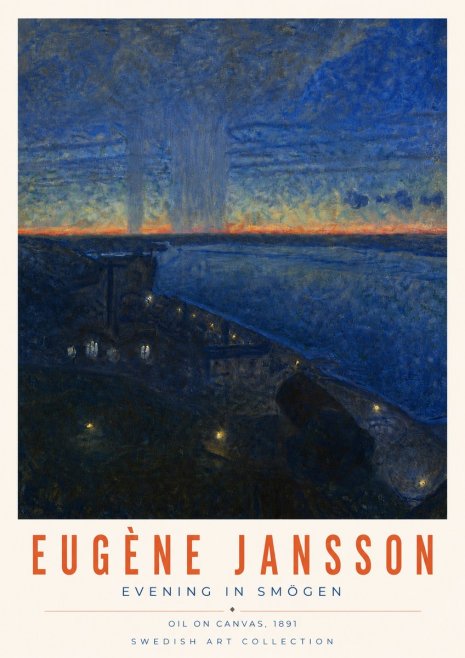 Eugène Jansson Evening in Smögen No6 - Plakat