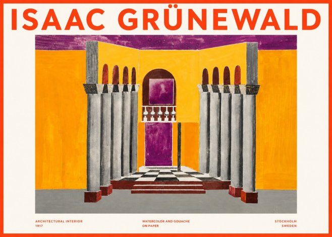 Isaac Grünewald Architectural Interior No2 - Plakat