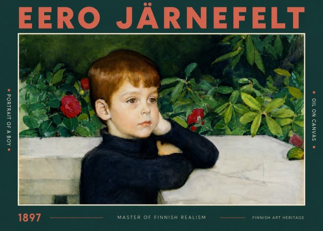 Eero Järnefelt Portrait of a Boy No2 - Plakat