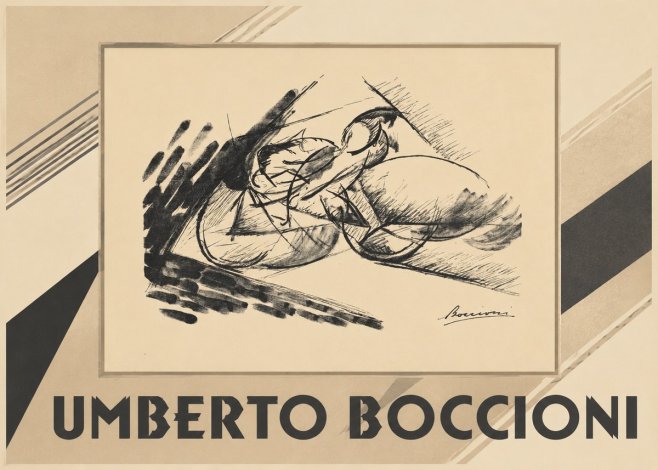 Umberto Boccioni Dynamism of a Cyclist I No1 - Plakat