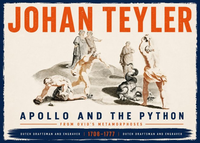 Johan Teyler Apollo and the Python No6 - Plakat