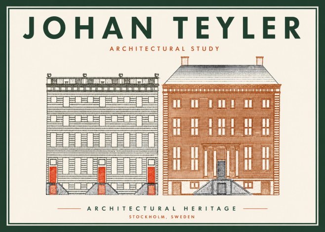 Johan Teyler Two Houses No6 - Plakat