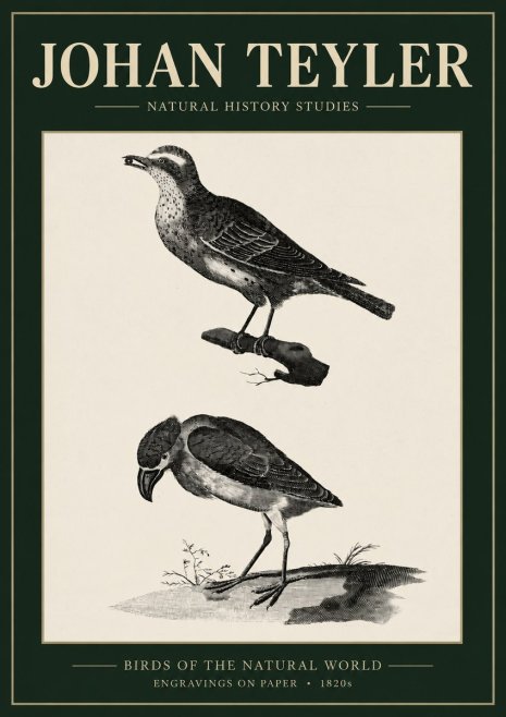 Johan Teyler Birds of the Natural World No3 - Plakat