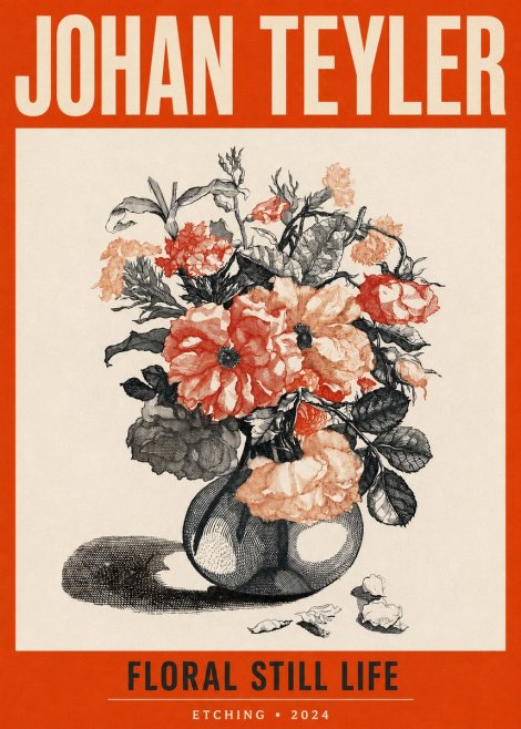 Johan Teyler Floral Still Life I No2 - Plakat