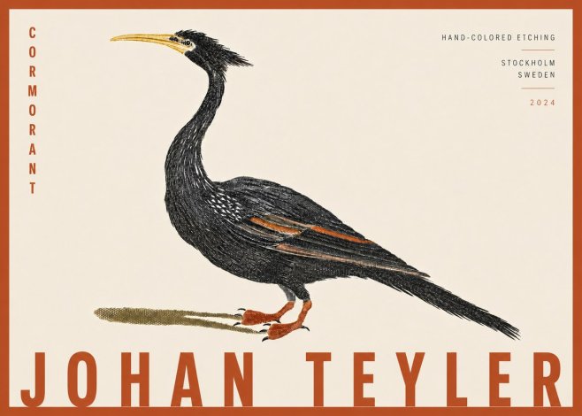 Johan Teyler Cormorant No4 - Plakat