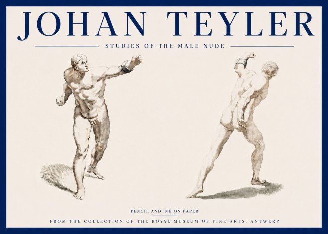 Johan Teyler Studies of the Male Nude No3 - Plakat