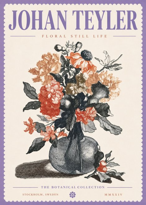 Johan Teyler Floral Still Life II No4 - Plakat