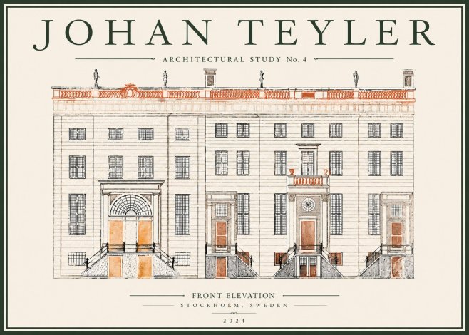 Johan Teyler Architectural Study VI No5 - Plakat