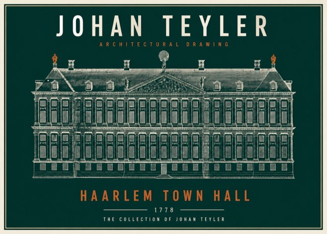 Johan Teyler Haarlem Town Hall - Elevation - 1778 No4 - Plakat