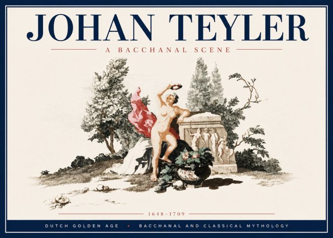 Johan Teyler A Bacchanal Scene No6 - Plakat