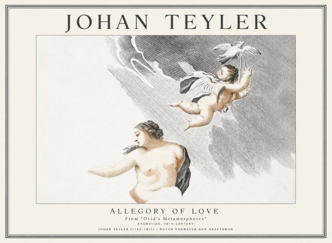 Johan Teyler Allegory of Love No1 - Plakat