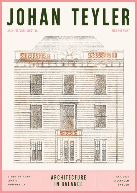 Johan Teyler Architectural Study No. 1 II No3 - Plakat