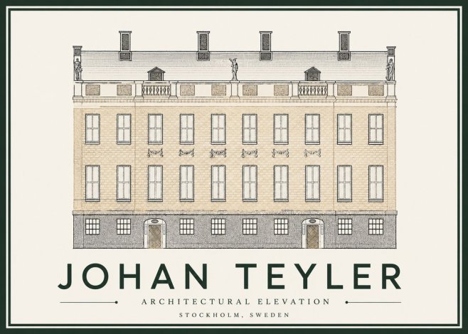 Johan Teyler Architectural Elevation No4 - Plakat
