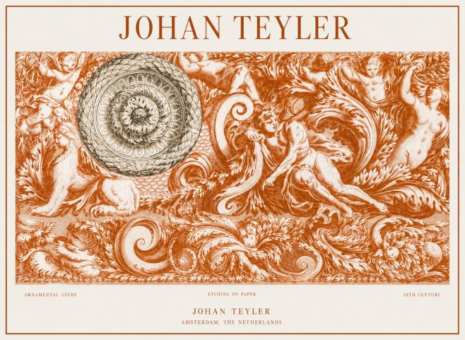 Johan Teyler Ornamental Study No1 - Plakat