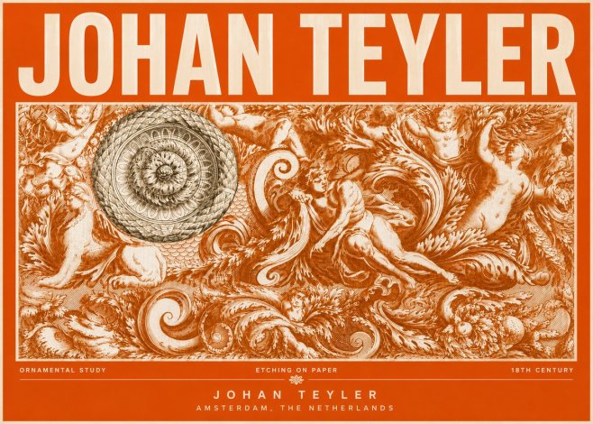 Johan Teyler Ornamental Study No6 - Plakat