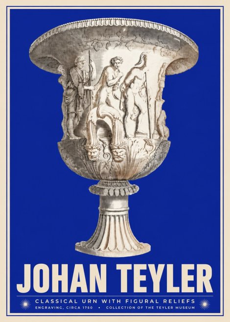 Johan Teyler Classical Urn with Figural Reliefs I No3 - Plakat