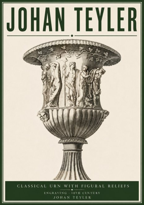Johan Teyler Classical Urn with Figural Reliefs II No4 - Plakat