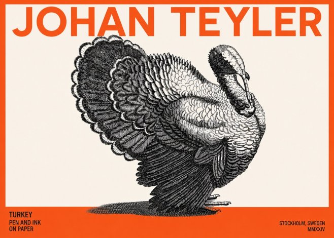 Johan Teyler Turkey No3 - Plakat