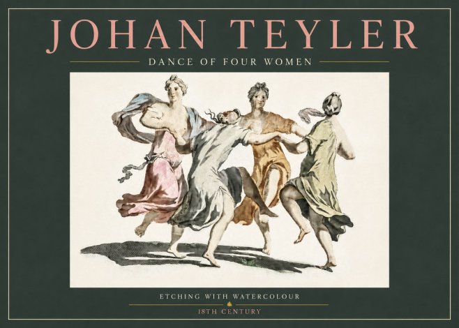 Johan Teyler Dance of Four Women No3 - Plakat