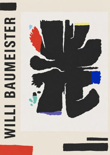 Willi Baumeister Abstract Composition No2 - Plakat