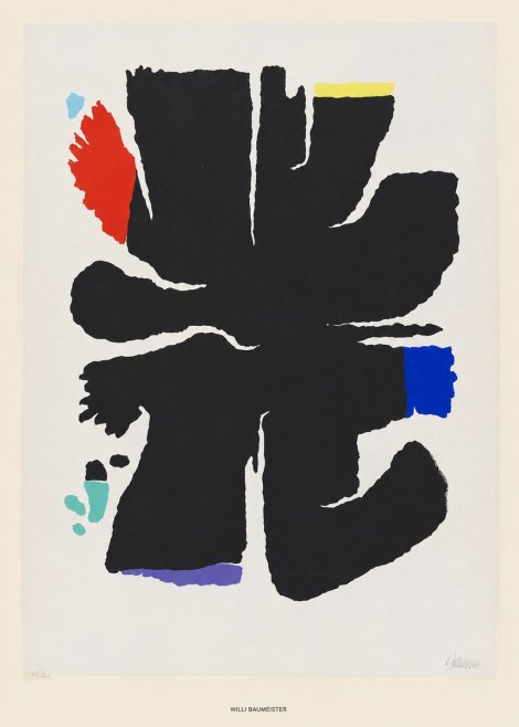 Willi Baumeister Abstract Composition No5 - Plakat