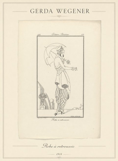 Gerda Wegener Robe À Retroussis No1 - Plakat