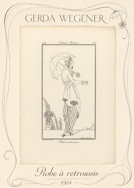 Gerda Wegener Robe À Retroussis No3 - Plakat