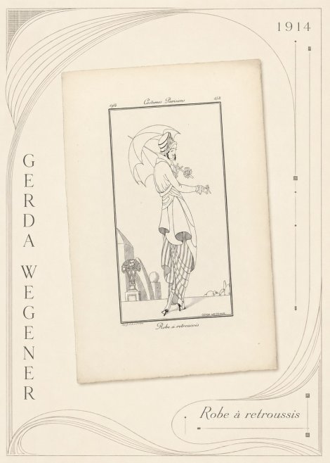 Gerda Wegener Robe À Retroussis No5 - Plakat