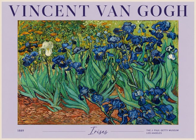 Van Gogh Irises No2 - Plakat