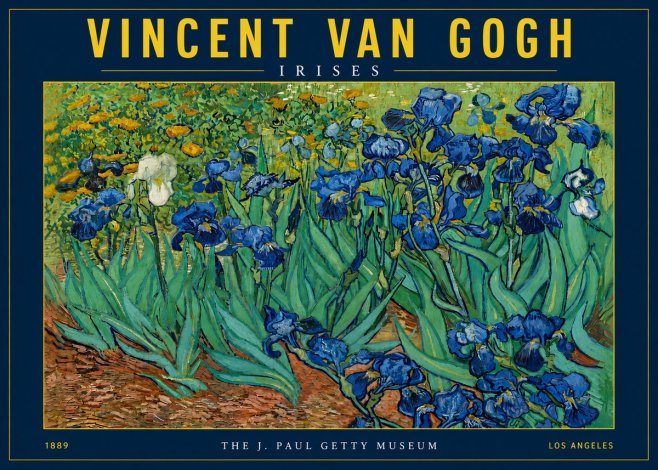 Van Gogh Irises No4 - Plakat