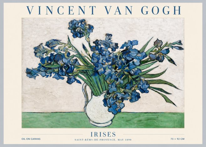 Van Gogh Irises II No5 - Plakat