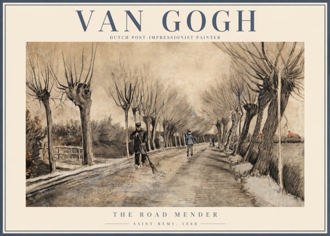 Van Gogh The Road Mender No2 - Plakat