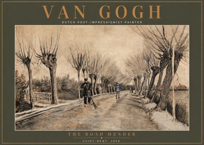 Van Gogh The Road Mender I No5 - Plakat