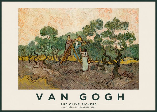 Van Gogh The Olive Pickers No2 - Plakat