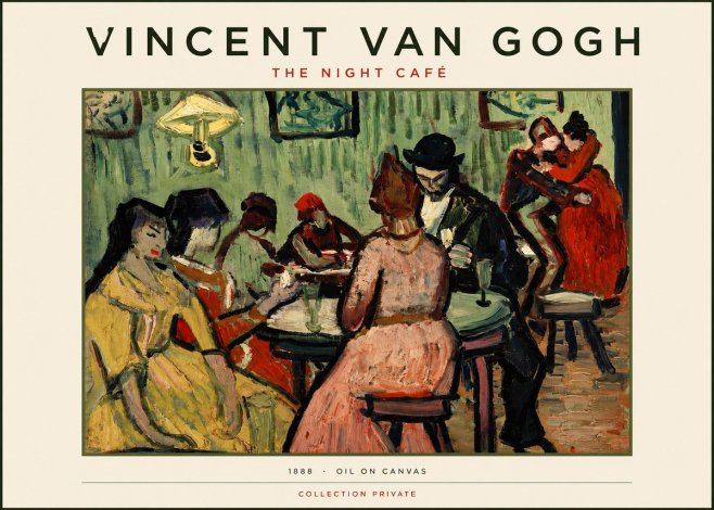 Van Gogh The Night Café No3 - Plakat