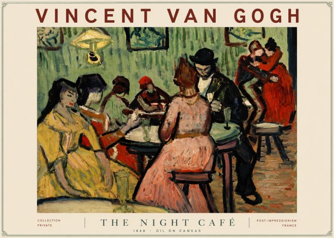Van Gogh The Night Café No4 - Plakat