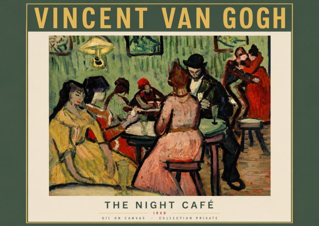 Van Gogh The Night Café No5 - Plakat