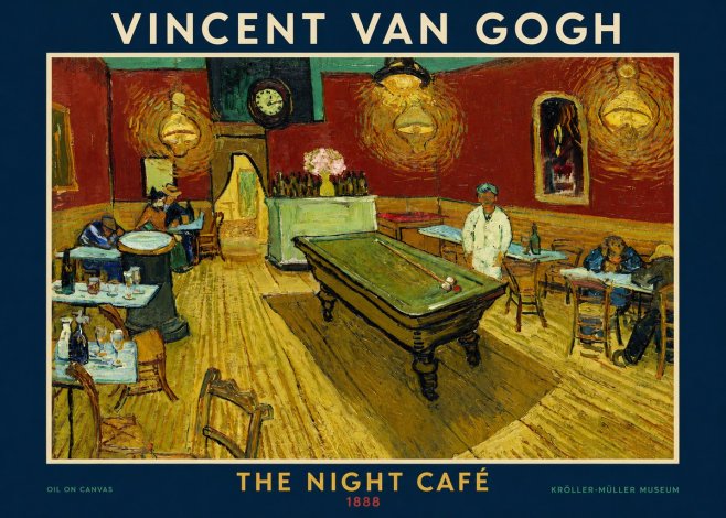Van Gogh The Night Café No2 - Plakat