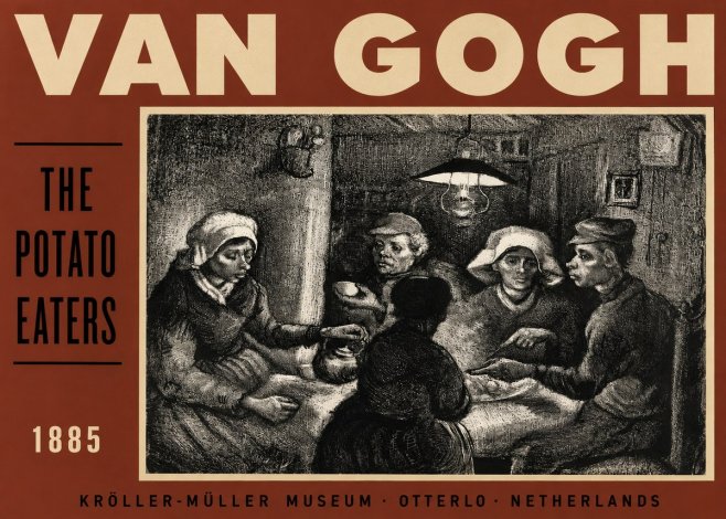 Van Gogh The Potato Eaters No3 - Plakat