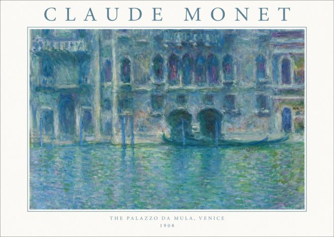 Monet The Palazzo Da Mula, Venice No1 - Plakat