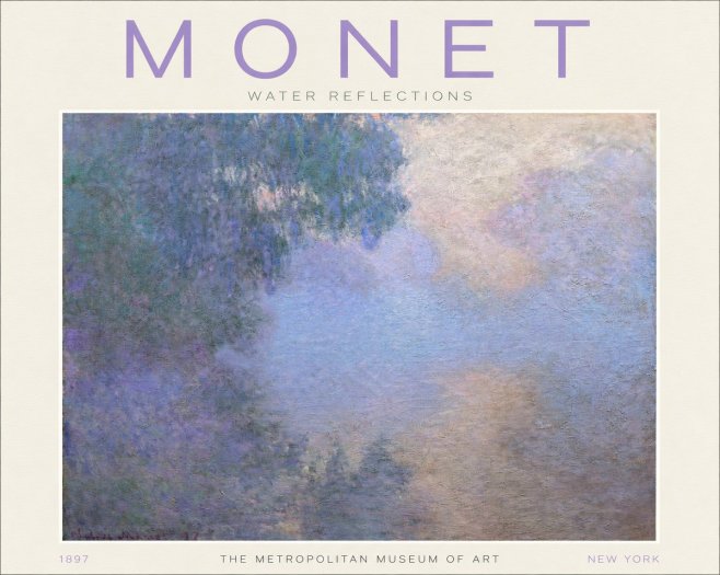 Monet Water Reflections No2 - Plakat